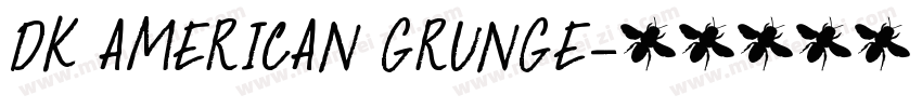 DK AMERICAN GRUNGE字体转换